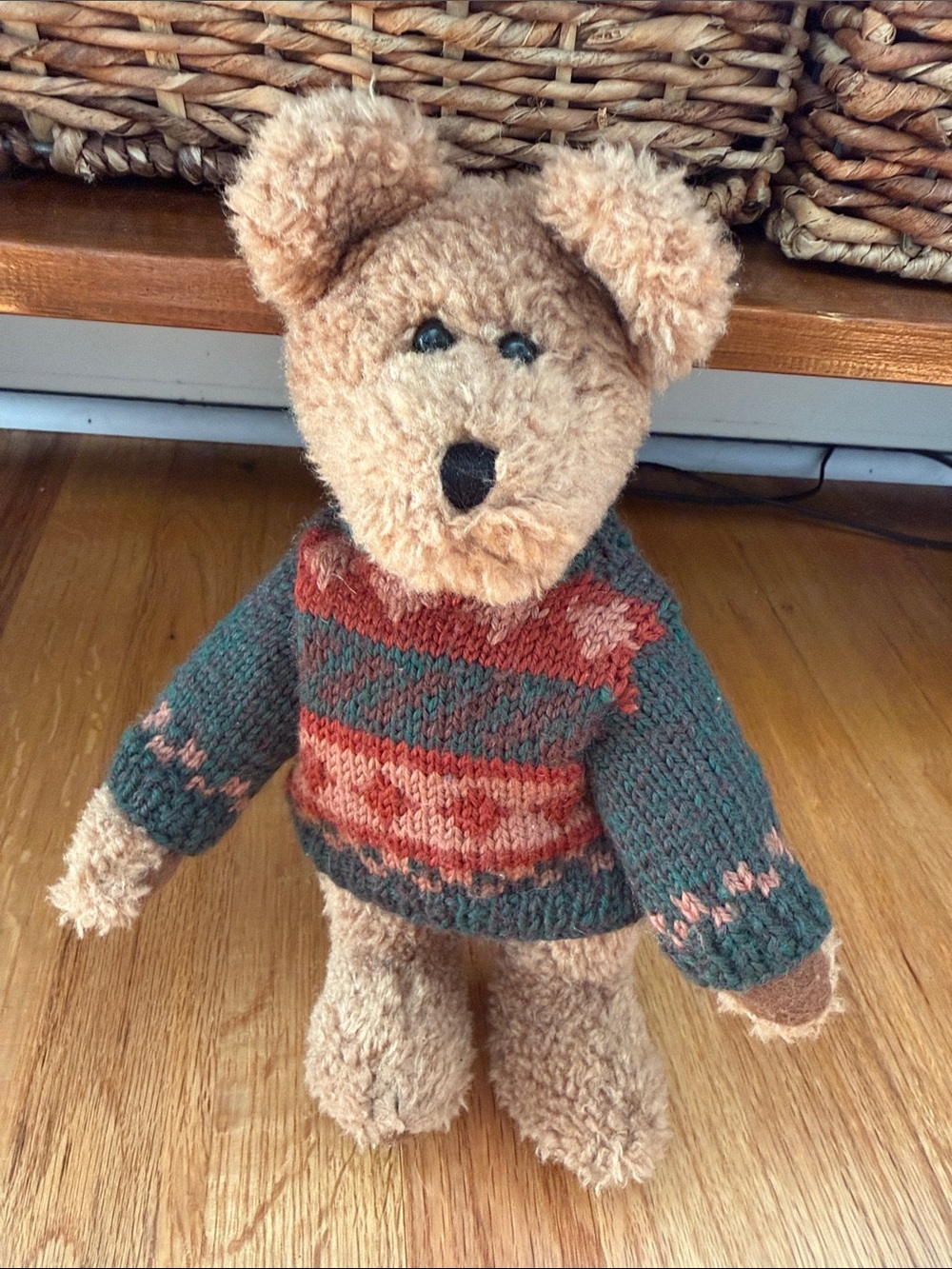 Boyds Bears Plush Teddy Bear with Knitted Sweater
